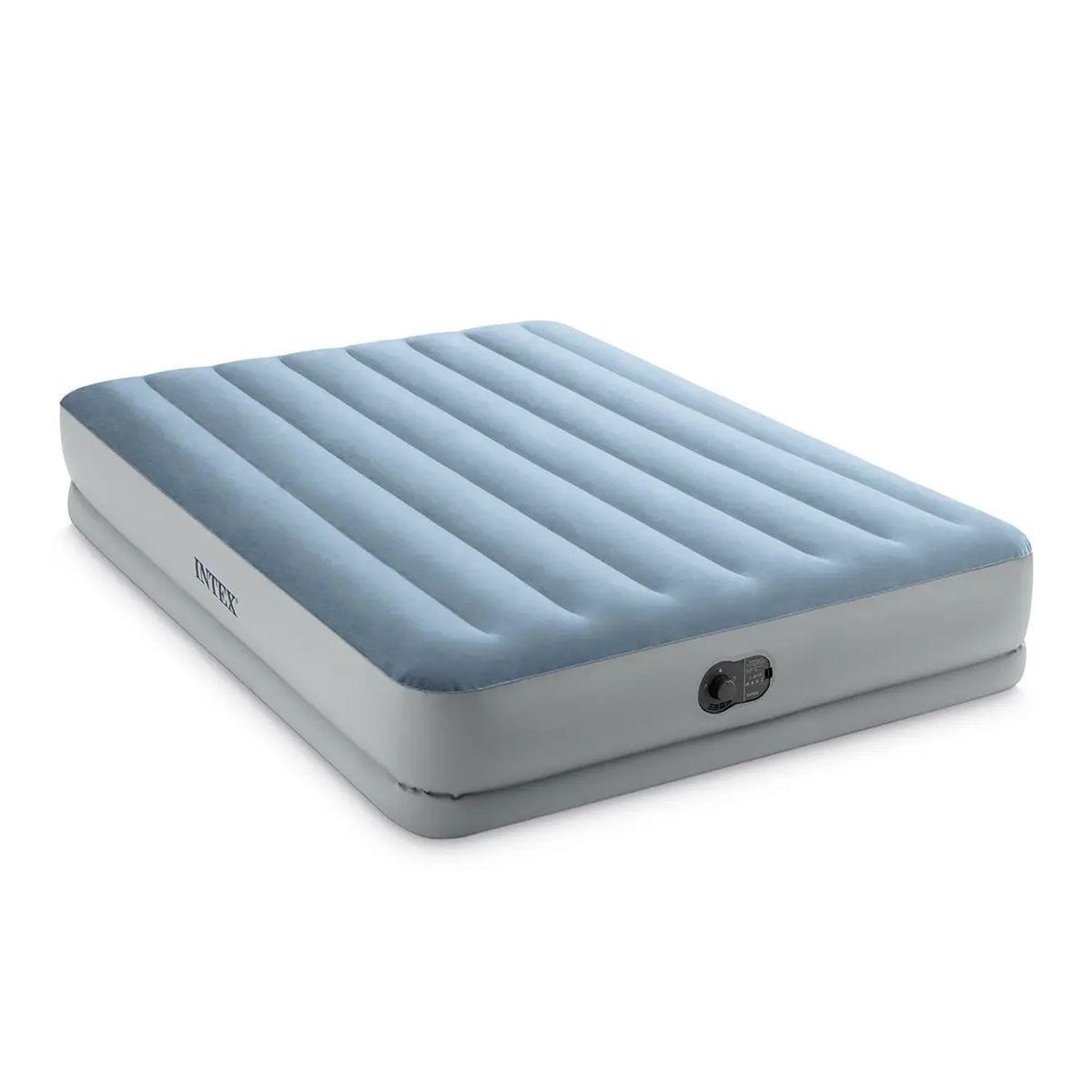 INTEX Matelas gonflable électrique usb 2 places  confort  203cm bleu