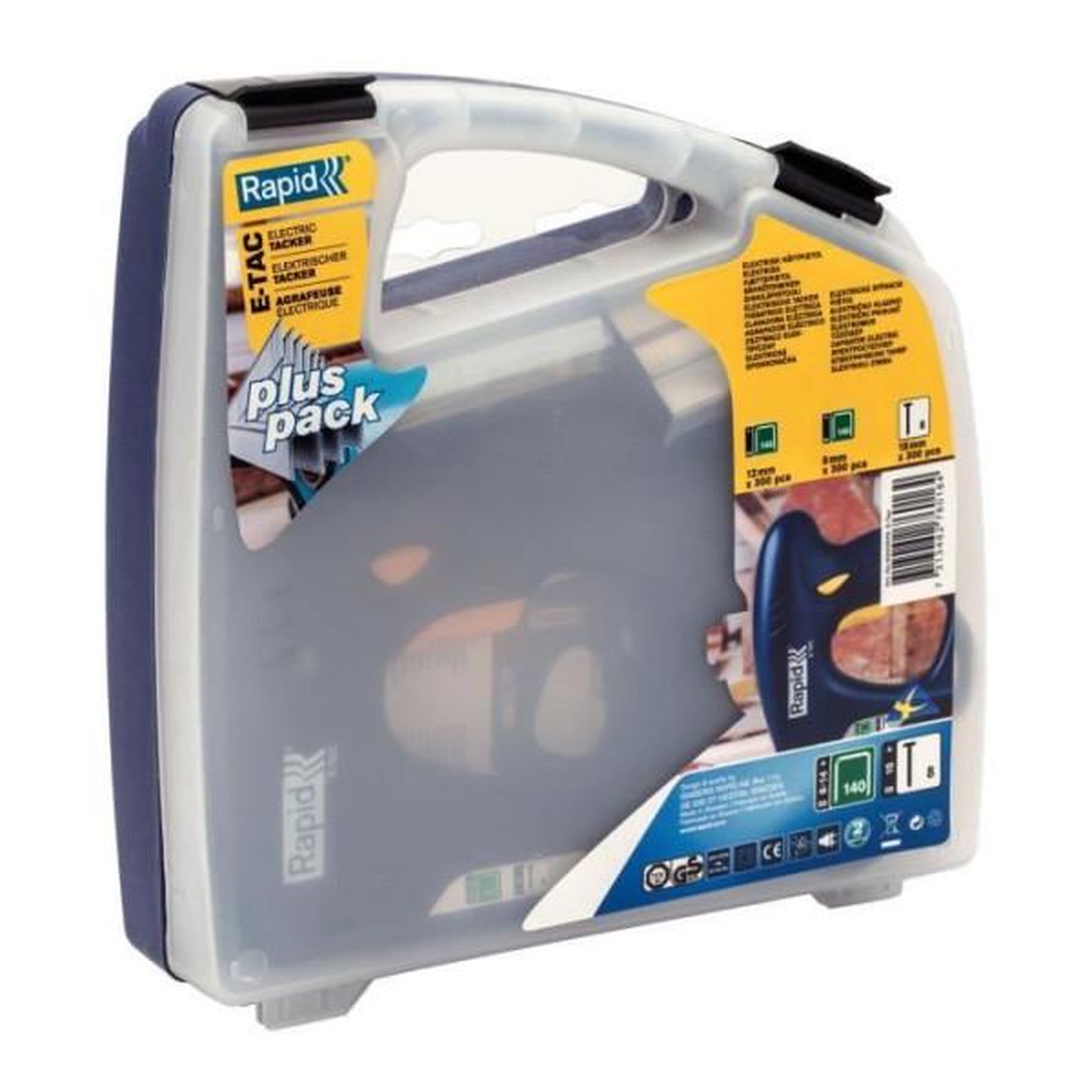 Voir la diapositive 3 : RAPID Agrafeuse-cloueuse - rapid - e-tac dual - filaire - electrique - confortable
