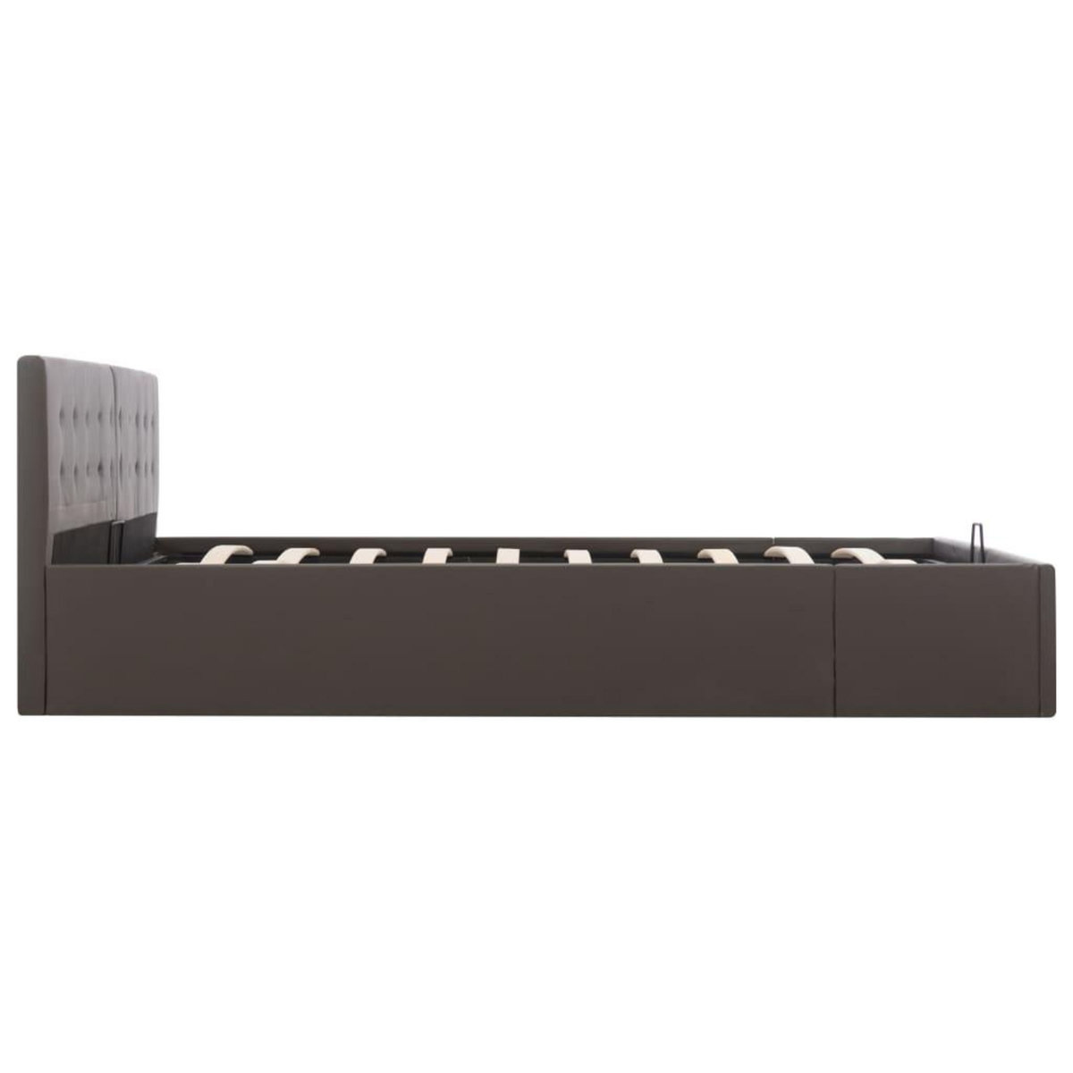 VIDAXL Cadre de lit avec rangement hydraulique Similicuir 180x200 cm