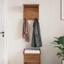 Voir la diapositive 4 : VIDAXL Porte-manteau mural SANDNES 43x30x42 cm bois massif pin