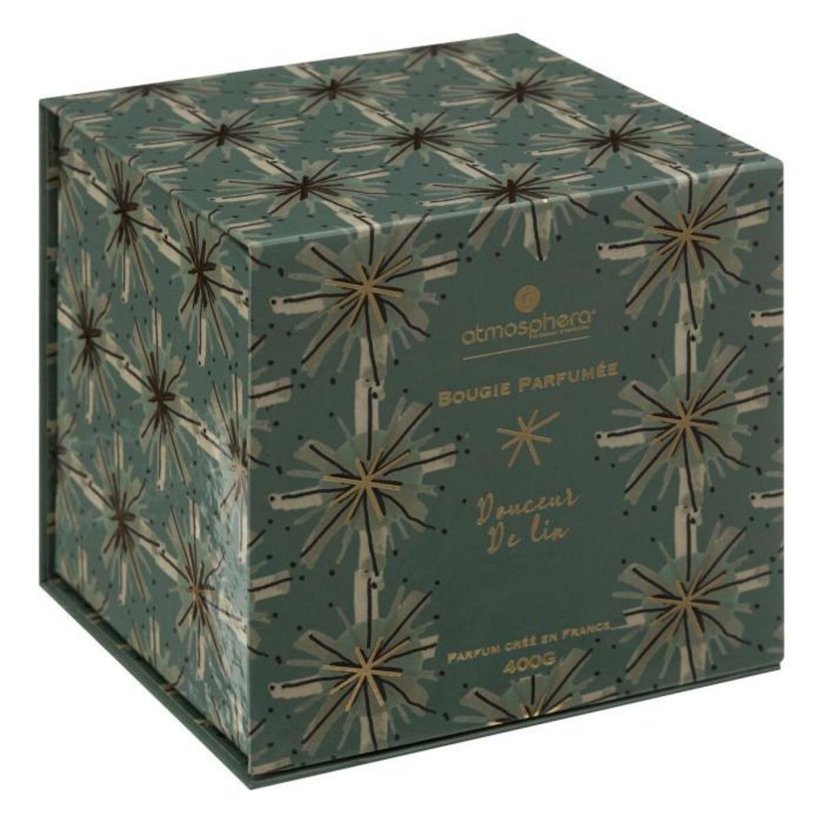 ATMOSPHERA Bougie Parfumée  Plum  400g Douceur de Lin