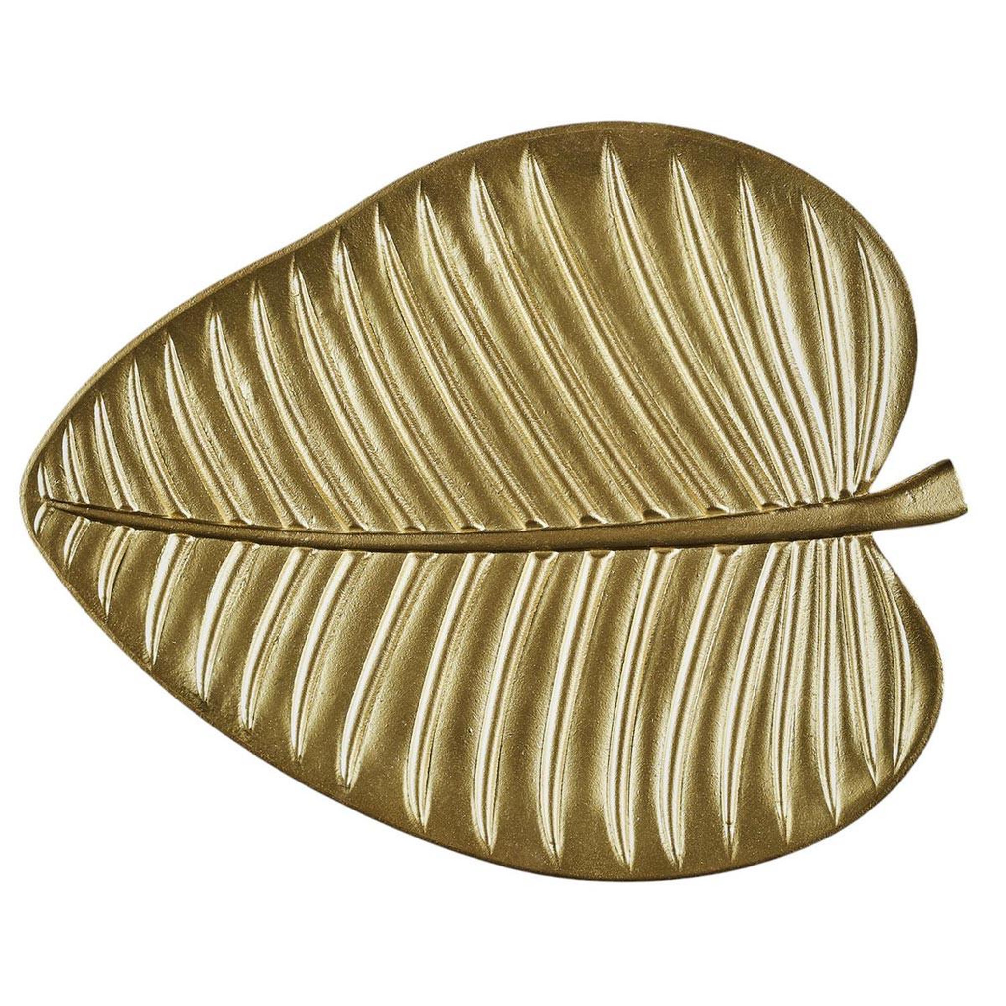Voir la diapositive 2 : The Home Deco Factory Vide-poche design  feuille  37cm or