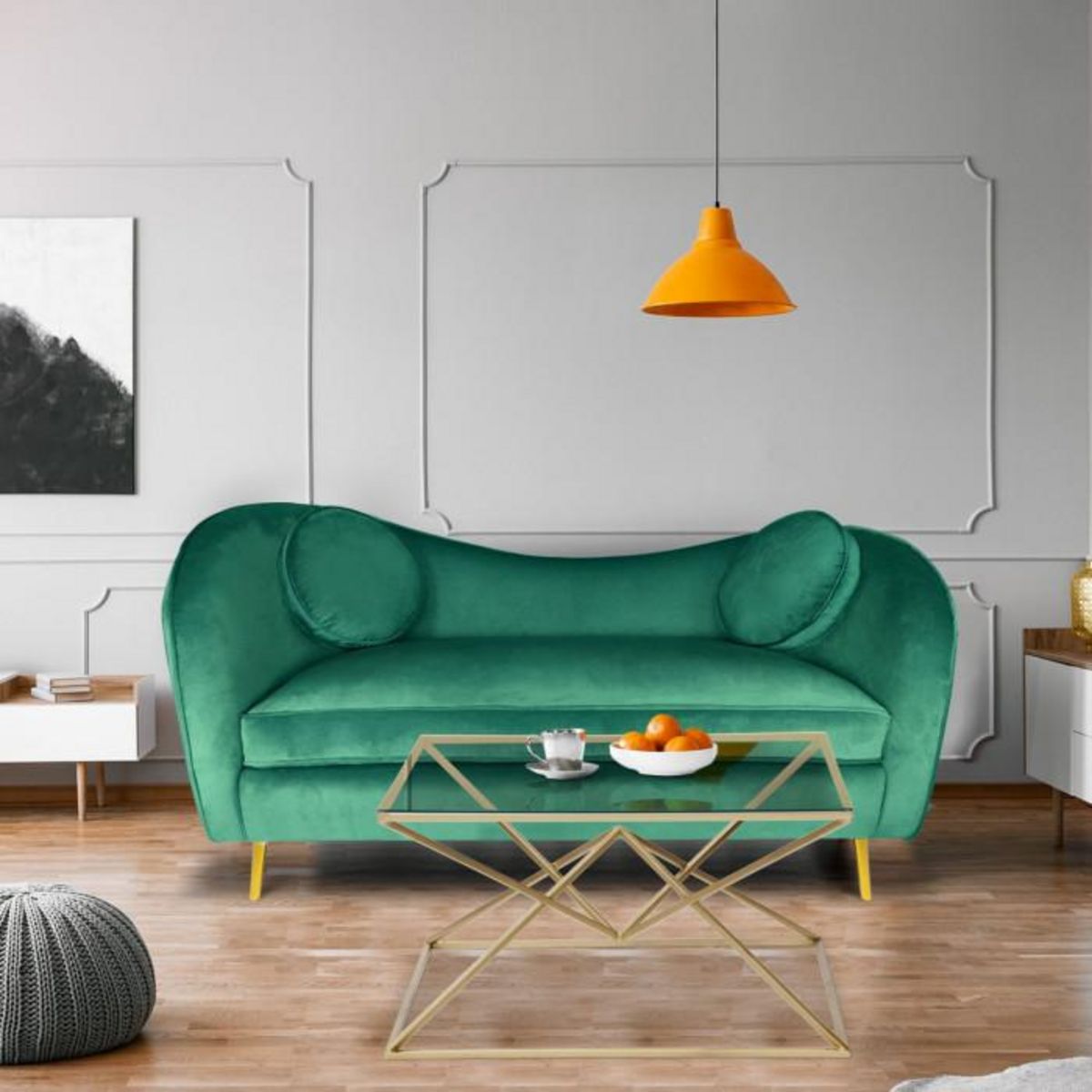 Paris Prix Table Basse Gigogne Design  Yvonne  89cm Or