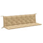 Voir la diapositive 2 : VIDAXL Coussins de banc de jardin lot de 2 beige melange tissu