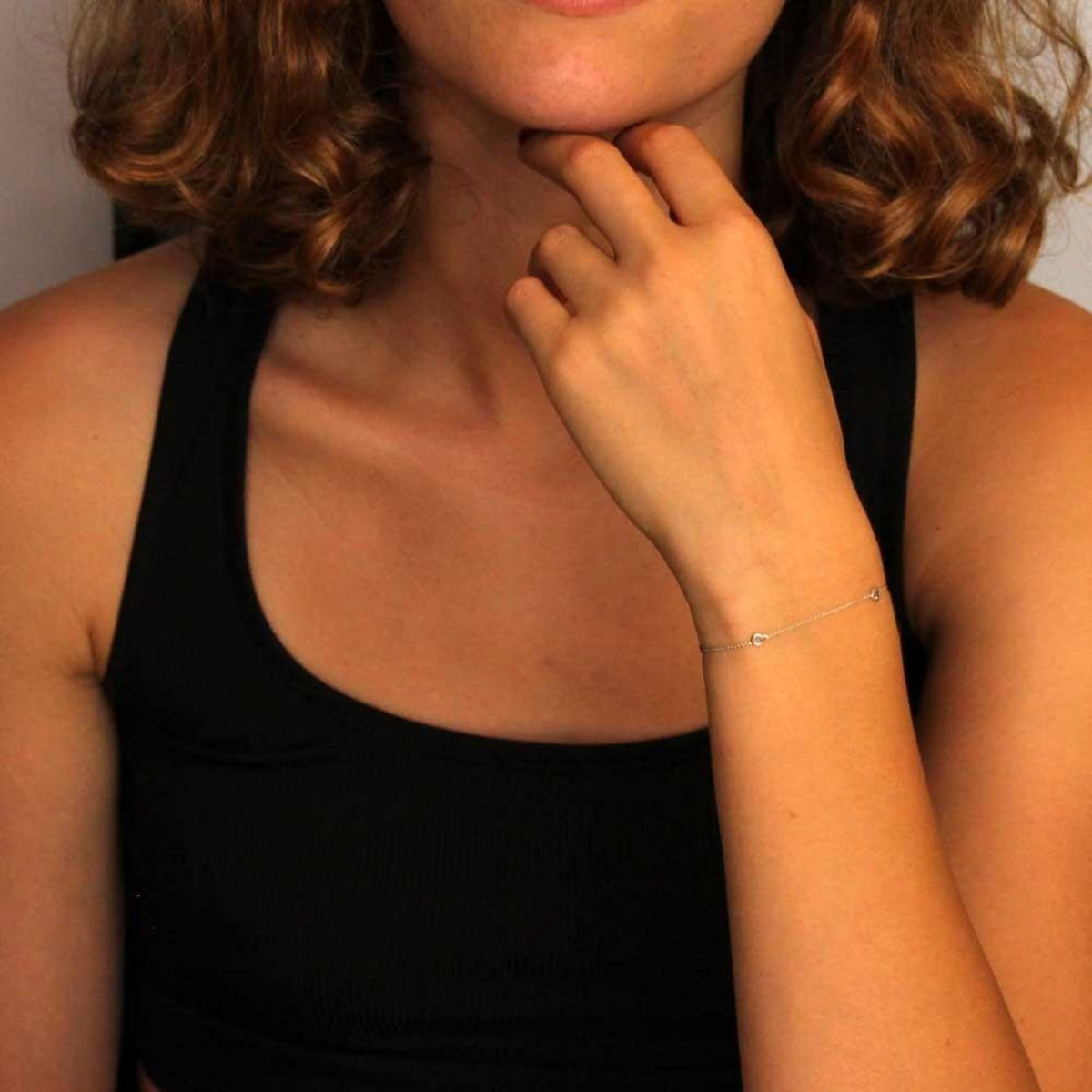 L'ATELIER D'AZUR Bracelet Or Blanc et Topazes Bleues