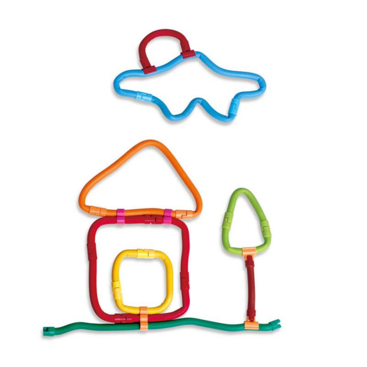 CLICS Clics - Spaghetteez 3D Art Flexible Building Sticks, 70pcs. 101001