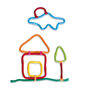 Voir la diapositive 3 : CLICS Clics - Spaghetteez 3D Art Flexible Building Sticks, 70pcs. 101001