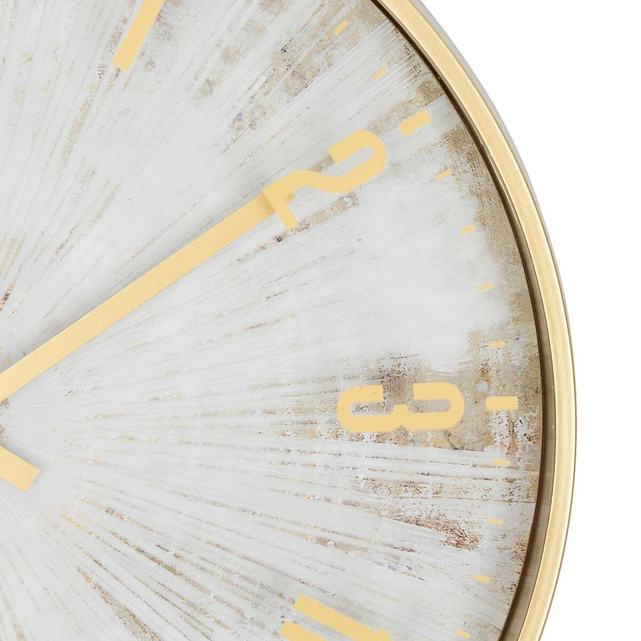 Voir la diapositive 2 : ATMOSPHERA Horloge murale design  izzie  30cm doré