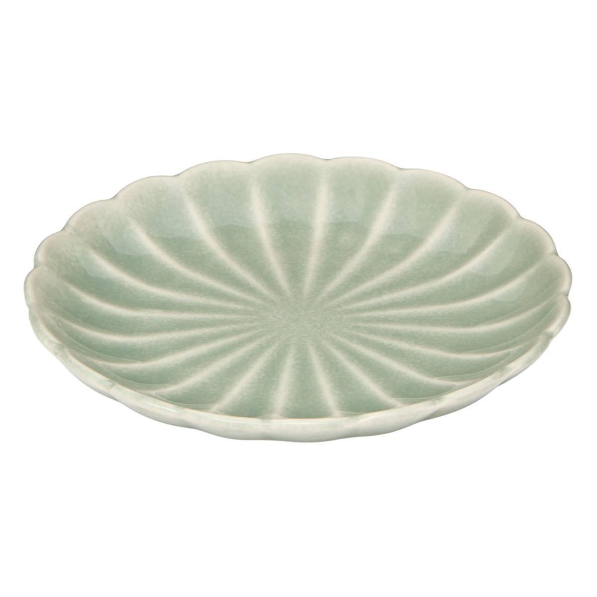 Voir la diapositive 2 : SECRET DE GOURMET Lot de 6 assiettes à pain  romy  15cm vert