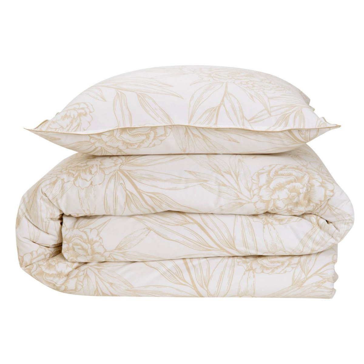 FUTURE HOME Parure de lit 2 personnes en satin de coton réversible