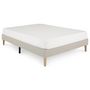 Voir la diapositive 5 : IDIMEX Sommier tapissier BREST 160 x 200 cm revêtement tissu