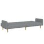Voir la diapositive 5 : VIDAXL Canape-lit a 2 places avec repose-pied gris clair tissu