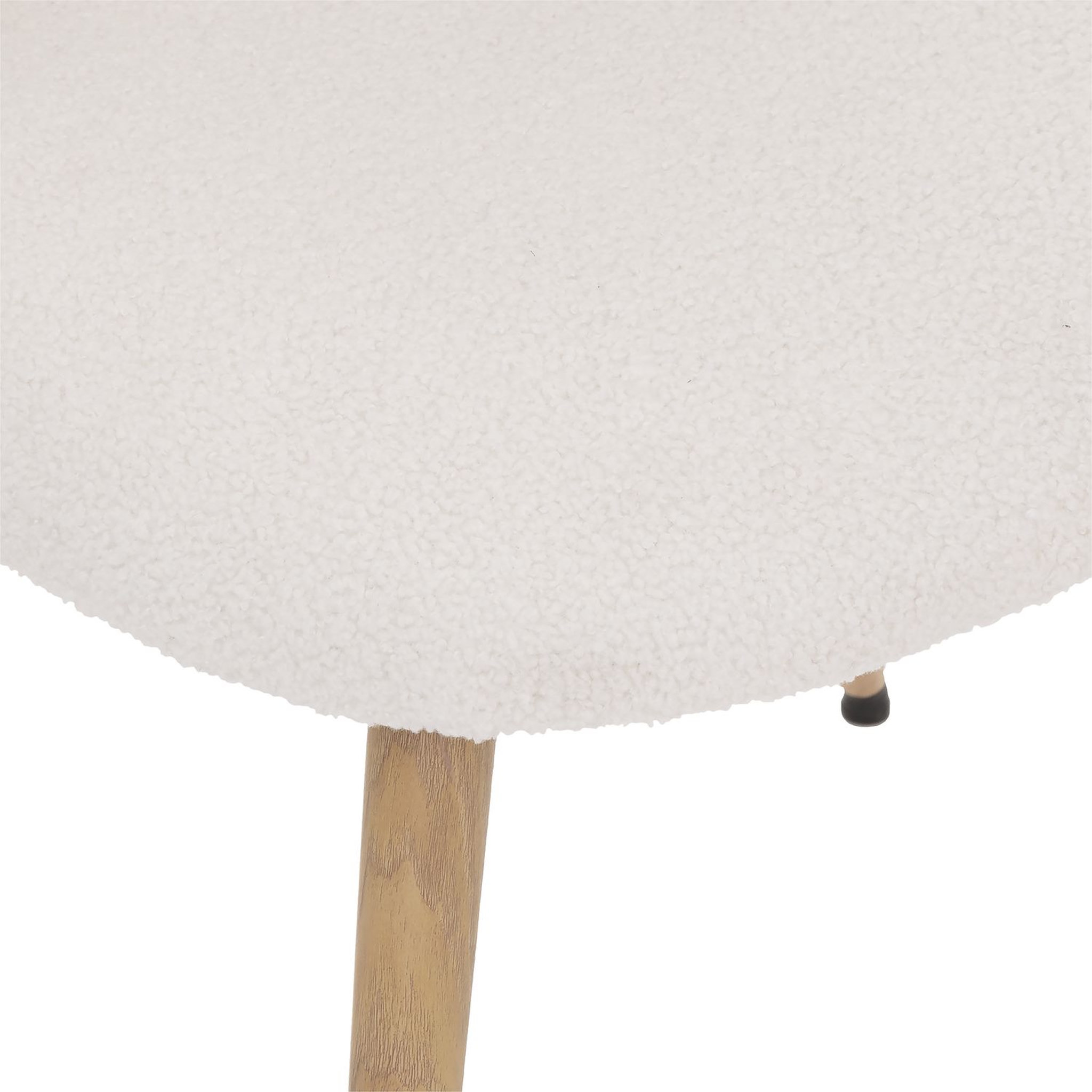 Voir la diapositive 2 : Chaise scandinave tissu bouclette LONA