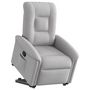 Voir la diapositive 1 : VIDAXL Fauteuil inclinable gris nuage tissu