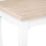 Voir la diapositive 4 : ATMOSPHERA Lot de 2 Tables Basses  Chrysa  60cm Blanc