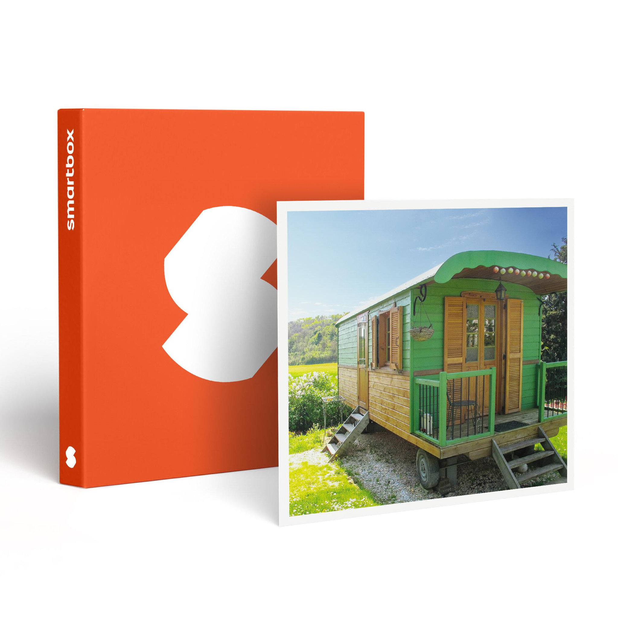 Smartbox 3 jours en roulotte en famille près de valence - coffret cadeau séjour