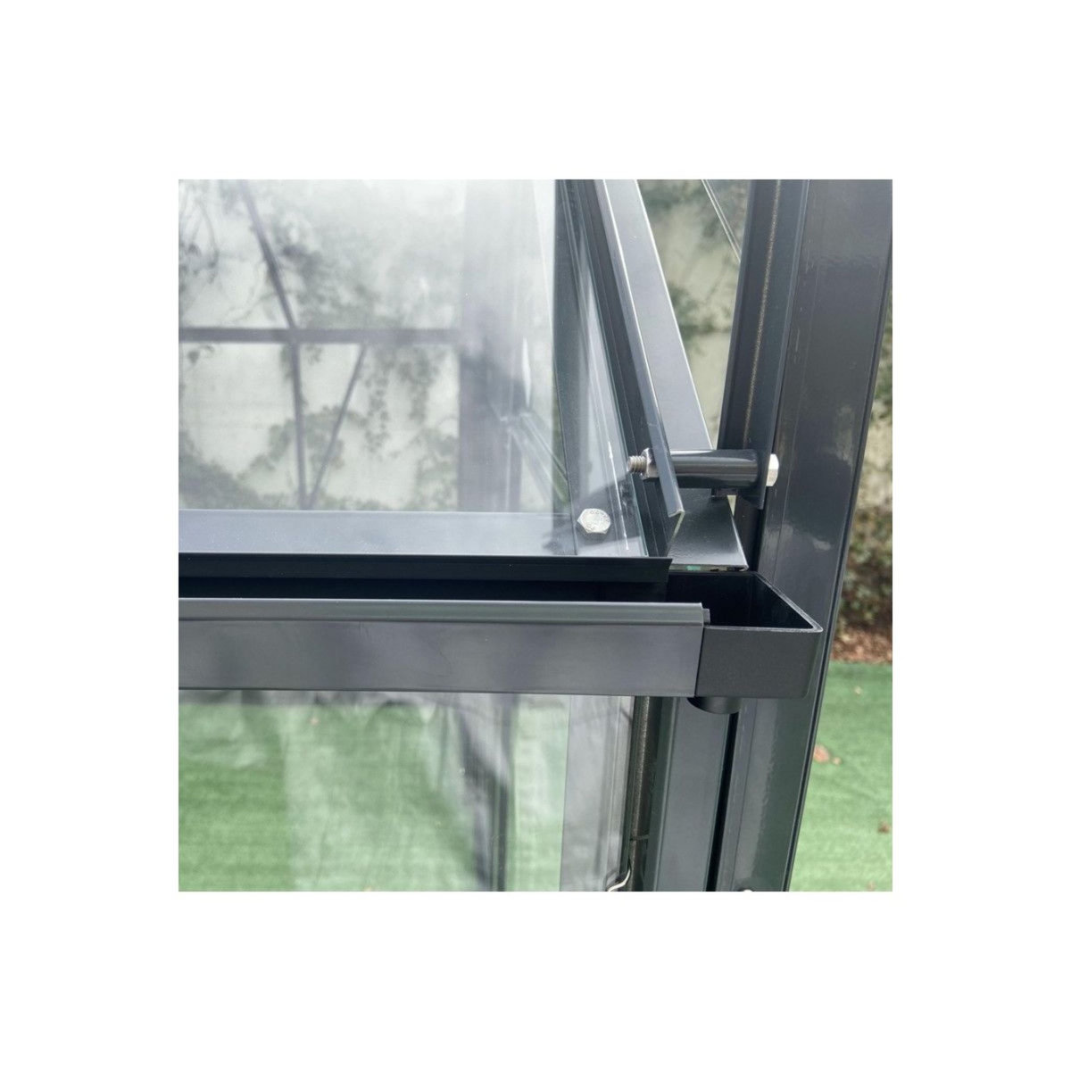 GREEN PROTECT Serre de jardin en verre trempé 14,52m² 