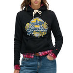 SUPERDRY Sweat Marine Femme Superdry Floral W2012535A. Coloris disponibles : Bleu