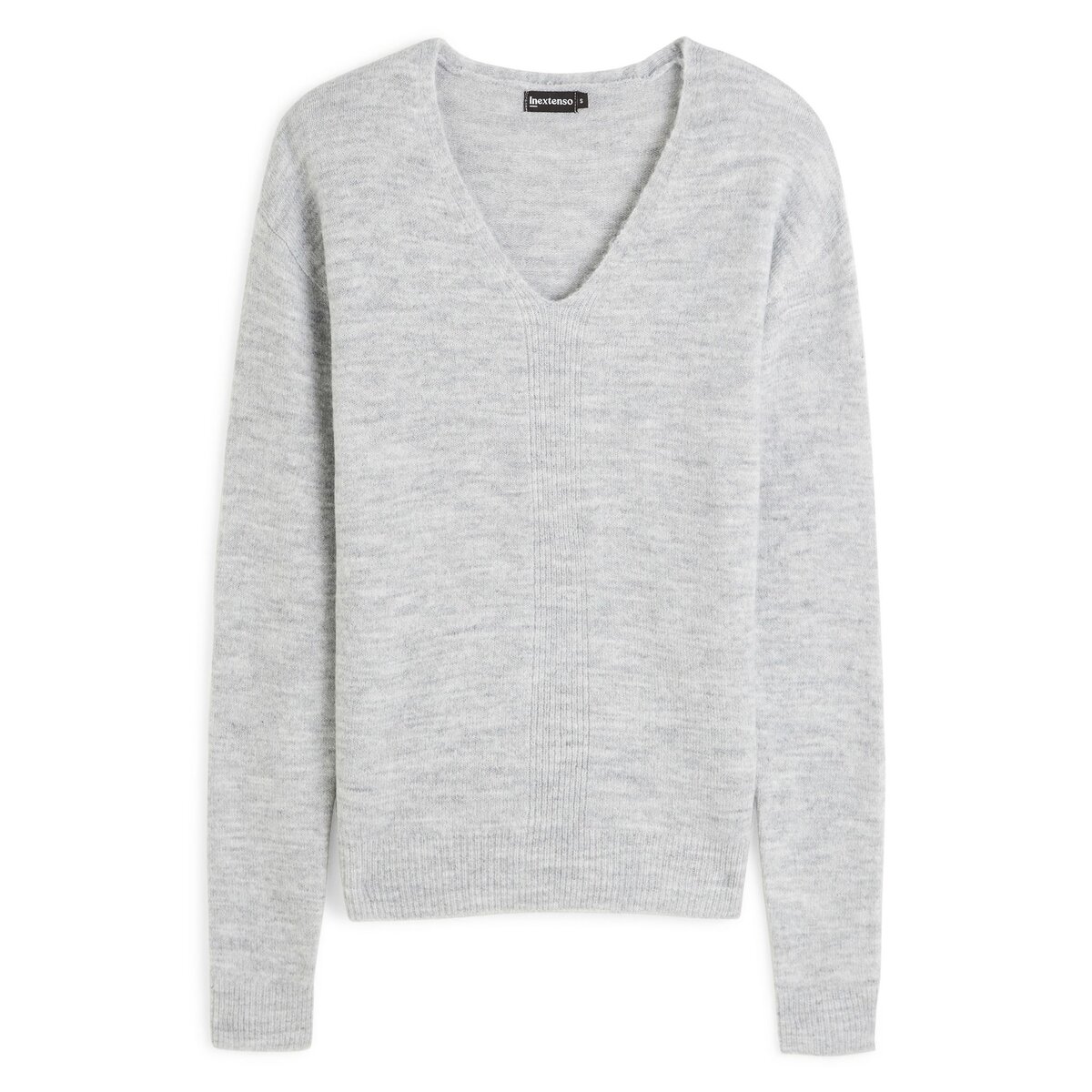 INEXTENSO Pull gris femme