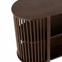 Voir la diapositive 6 : Paris Prix Console 2 Niveaux en Bois  Gavya  160cm Brun Foncé