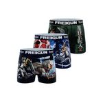 FREEGUN Lot de 3 boxers homme Attack On Titan. Coloris disponibles : Noir