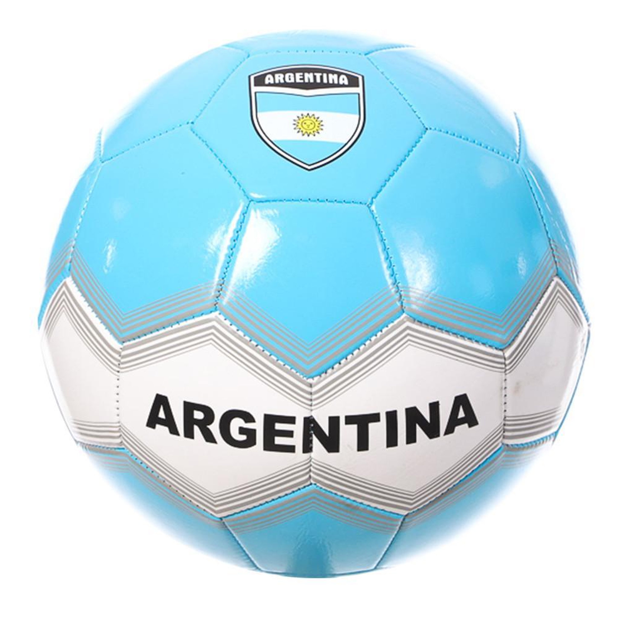 SPORTZONE Ballon de Football Bleu/Blanc Sport Zone Argentine. Coloris disponibles : Bleu