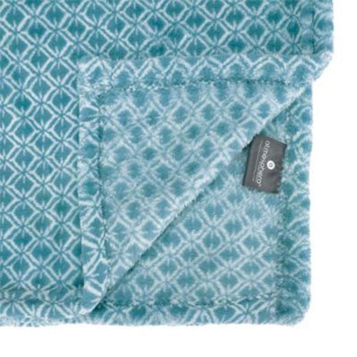 ATMOSPHERA Plaid Flanelle Imprimé  Otto  125x150cm Bleu