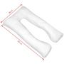 Voir la diapositive 4 : VIDAXL Coussin de grossesse 90 x 145 cm Blanc
