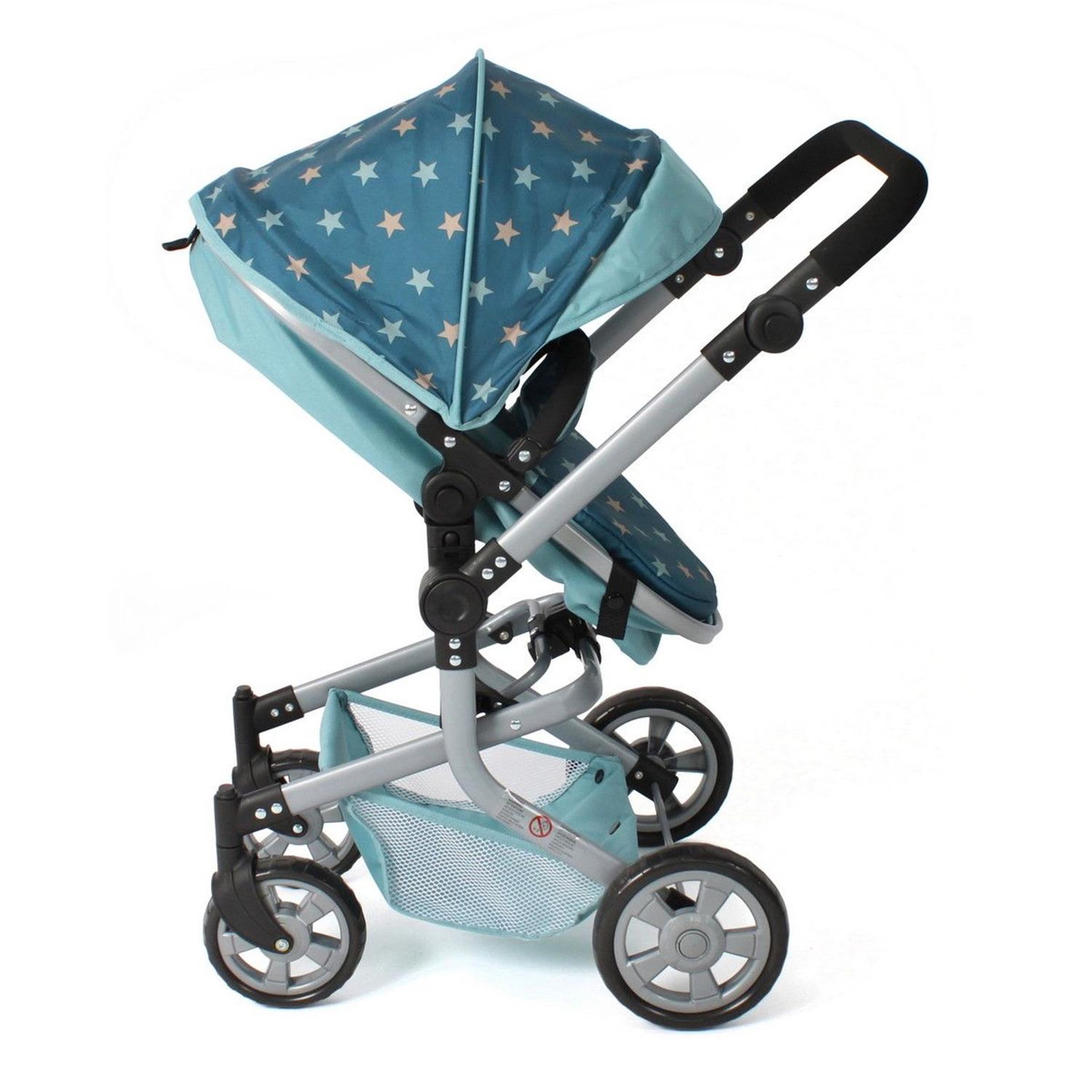 Voir la diapositive 4 : BAYER CHIC 2000 Poupées Landau combiné MIKA - Étoiles turquoise
