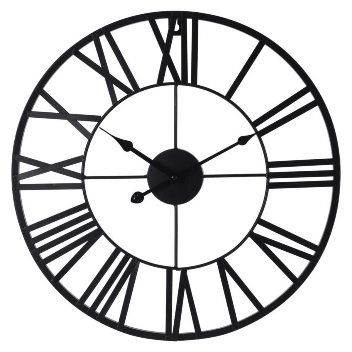 H&S Collection H&S Collection Horloge murale chiffres romains noir