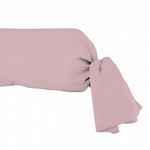 SOLEIL D'OCRE Taie de traversin en coton 57 fils UNI, par Soleil d'Ocre. Coloris disponibles : Blanc, Vert, Bleu, Noir, Jaune, Marron