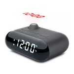 Muse Radio-réveil double alarme noir - M179P