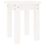 Voir la diapositive 2 : VIDAXL Table basse Blanc Ø 35x35 cm Bois massif de pin