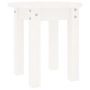Voir la diapositive 2 : VIDAXL Table basse Blanc Ø 35x35 cm Bois massif de pin