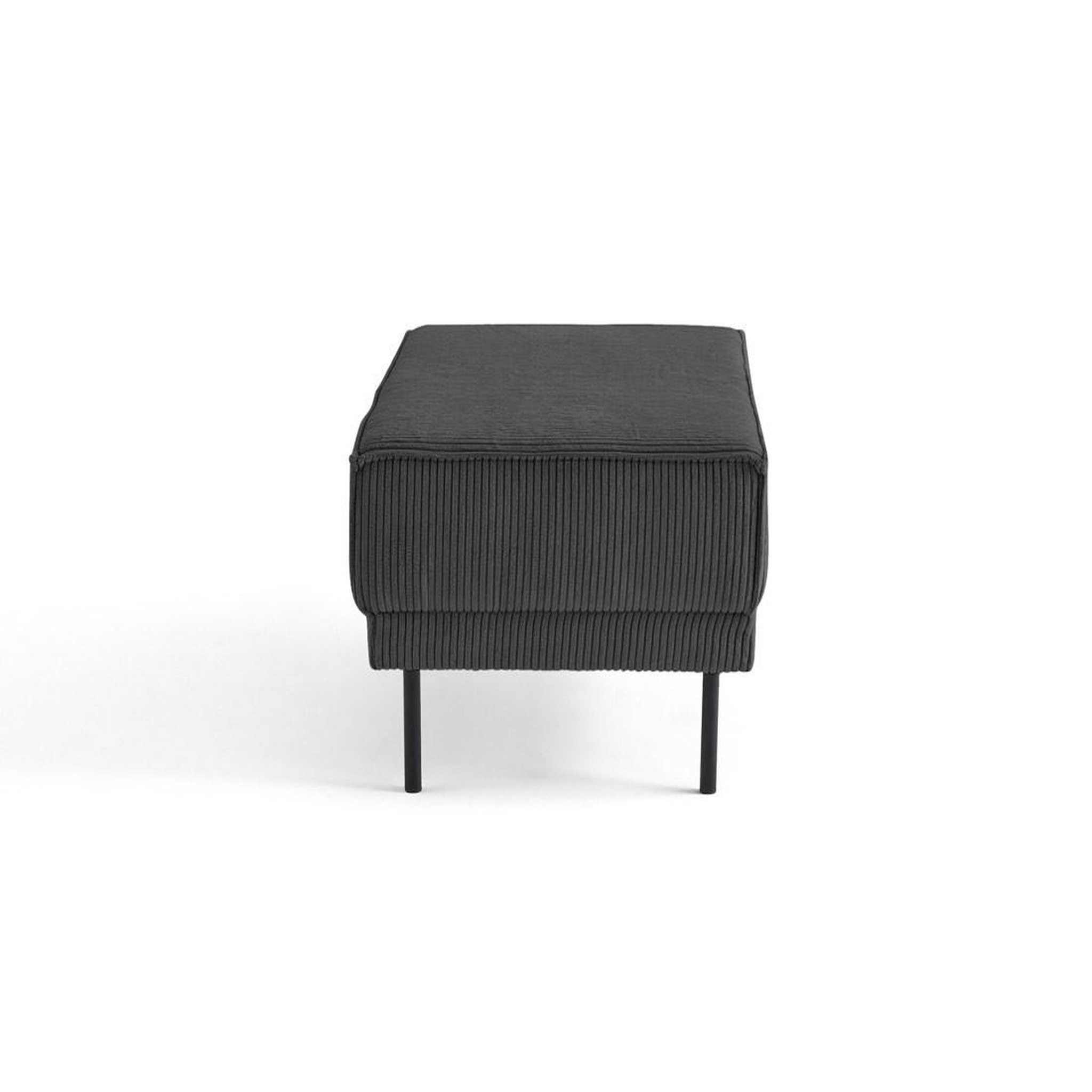 Voir la diapositive 3 : BEST MOBILIER Charlie - pouf - pieds hauts - en velours côtelé
