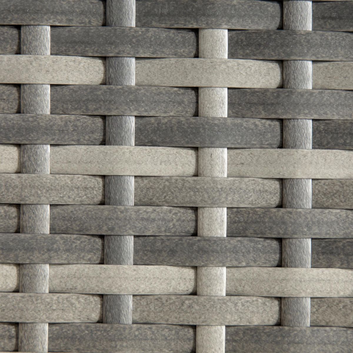 OUTSUNNY Table basse de jardin style cosy chic dim. 50L x 50l x 47H cm métal époxy résine tressée aspect rotin gris