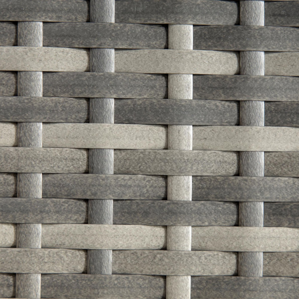 OUTSUNNY Table basse de jardin style cosy chic dim. 50L x 50l x 47H cm métal époxy résine tressée aspect rotin gris