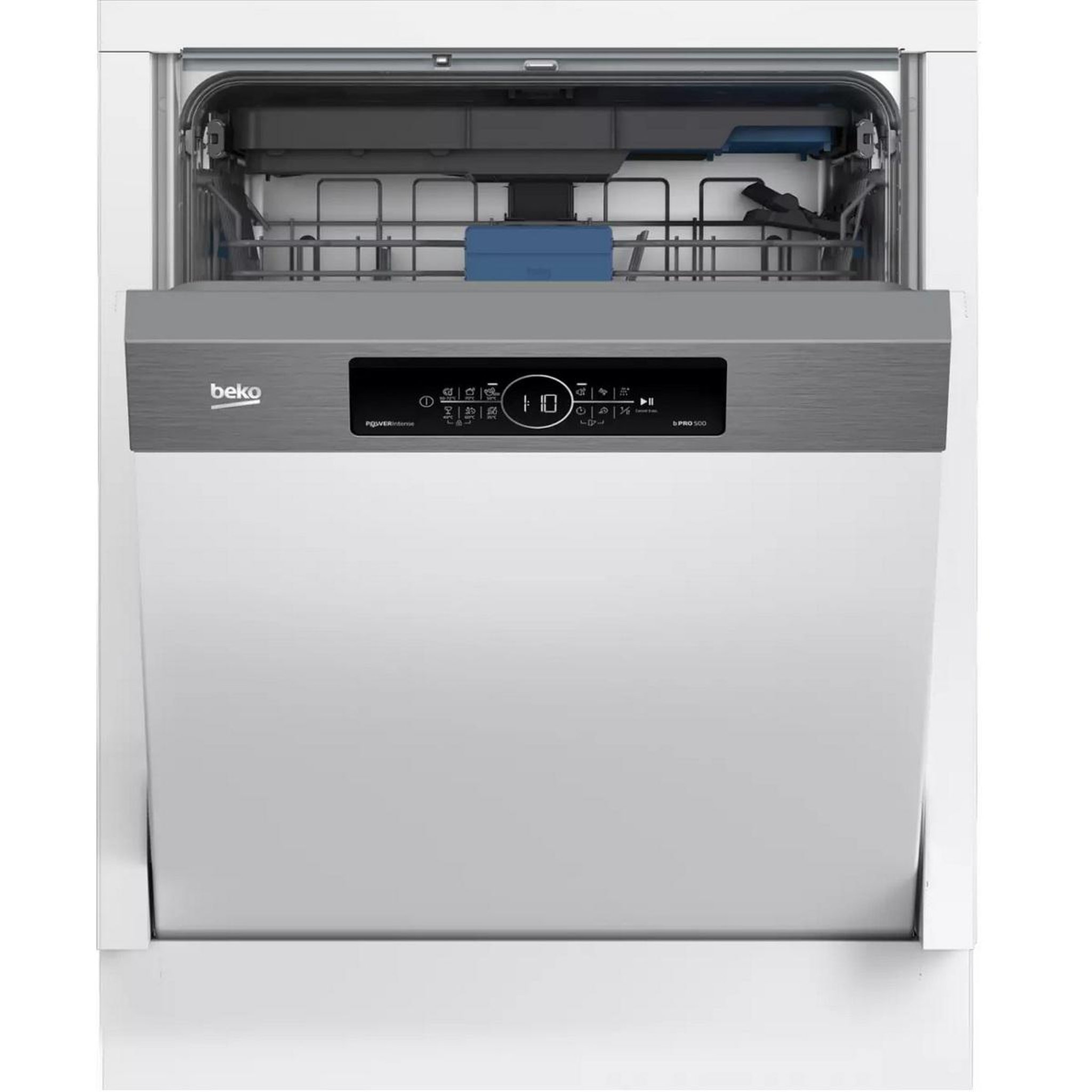 Voir la diapositive 3 : Beko Lave vaisselle 60cm 15 couverts 41db intégrable avec bandeau - BDSN36540XP