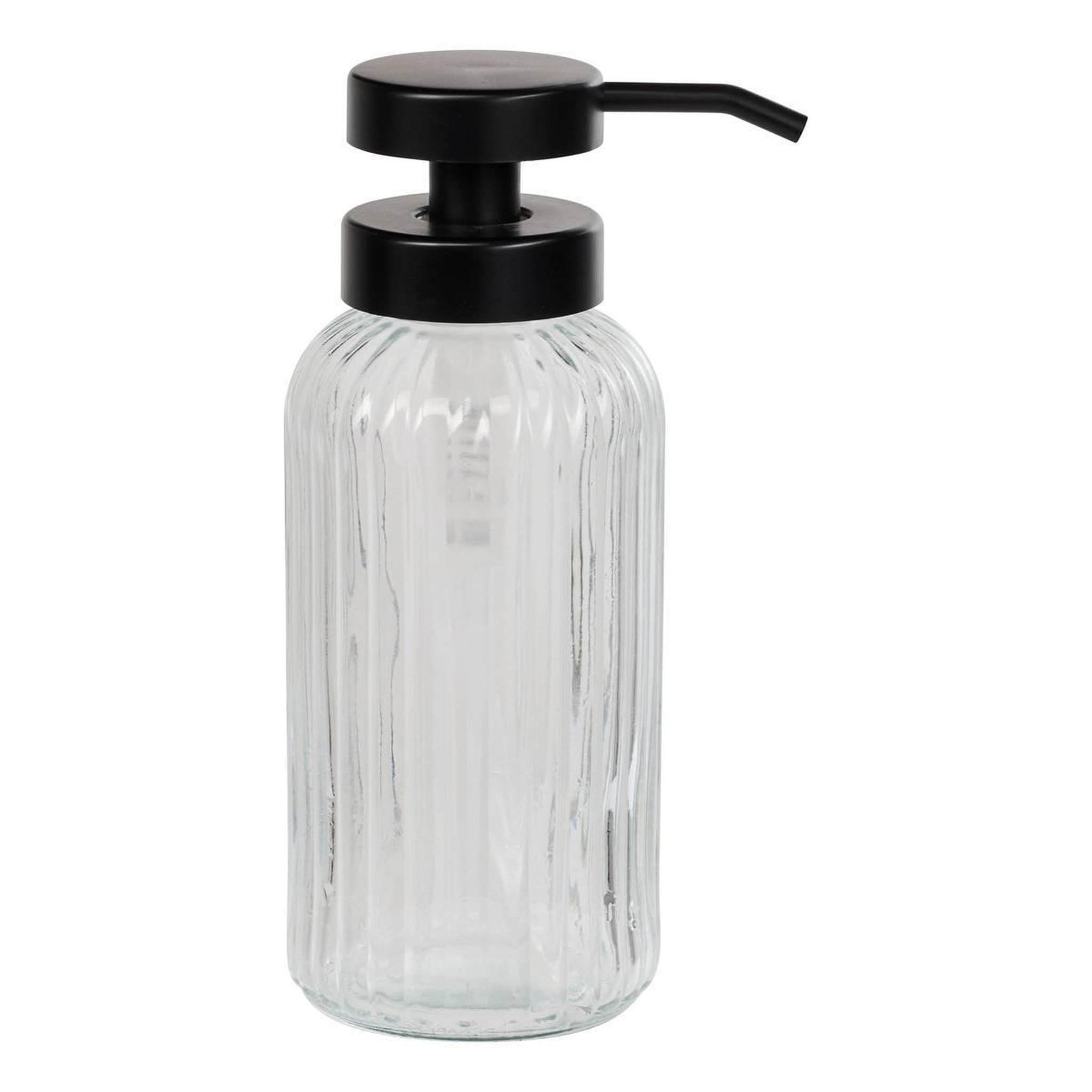 FIVE Distributeur de Savon en Verre  Black Edition  500ml Transparent