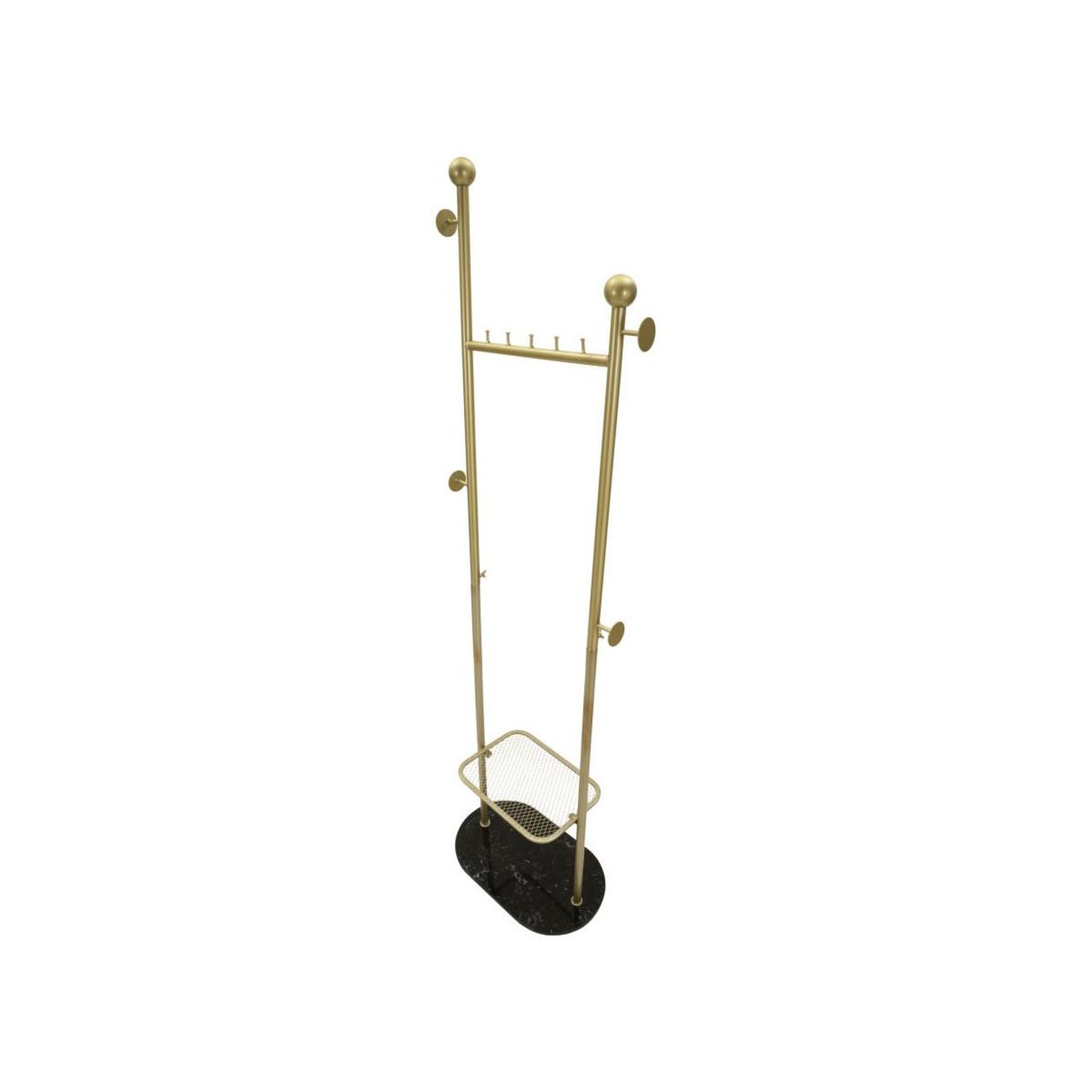 Voir la diapositive 4 : Paris Prix Porte-manteau en métal  olaf  178cm or
