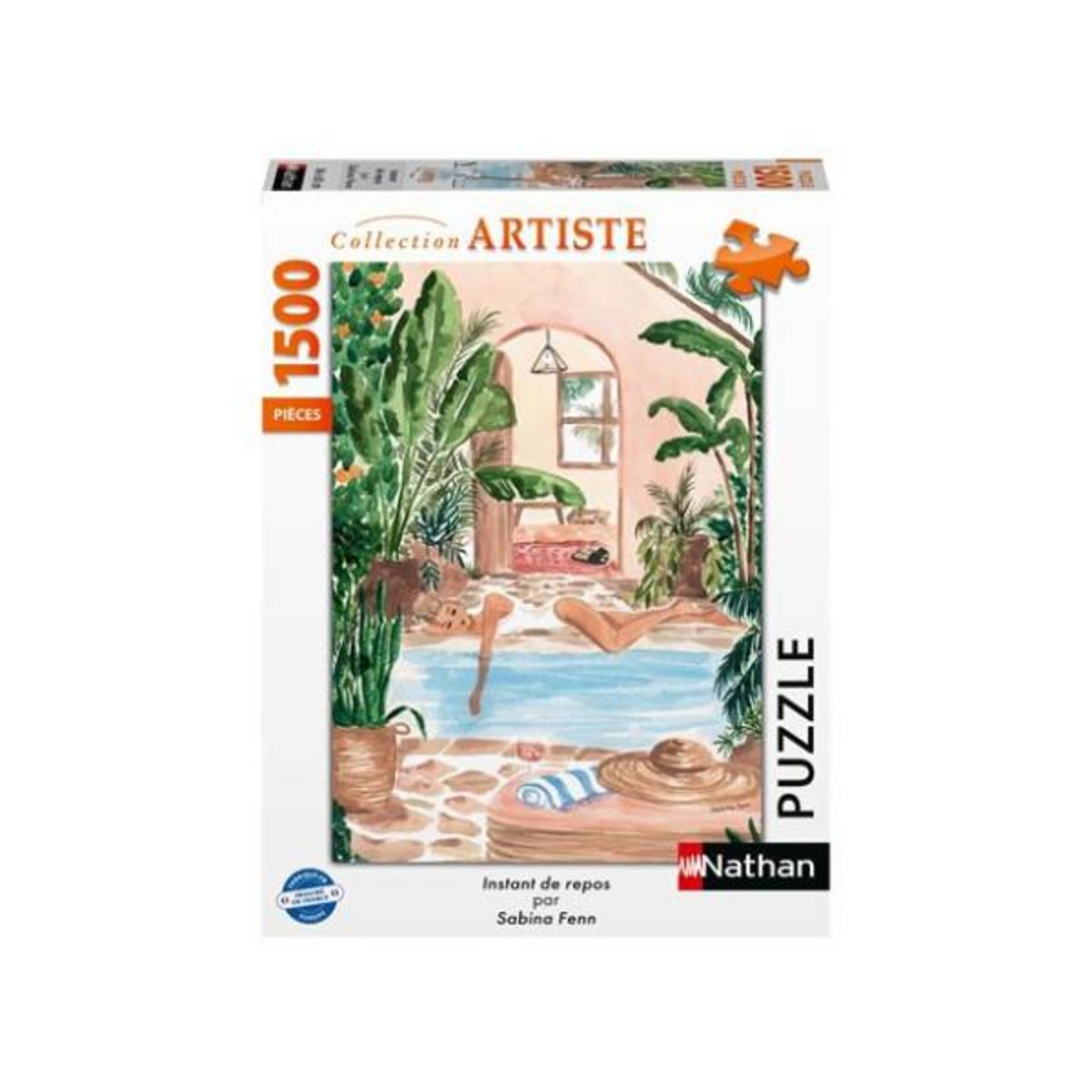 Nathan Puzzle 1500 pièces Nathan Instant de repos