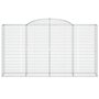 Voir la diapositive 4 : VIDAXL Paniers a gabions arques 15 pcs 300x50x160/180 cm fer galvanise