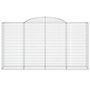 Voir la diapositive 4 : VIDAXL Paniers a gabions arques 15 pcs 300x50x160/180 cm fer galvanise