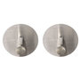 Voir la diapositive 1 : Paris Prix Lot de 2 Patères Adhésives Rondes  Fixeo  5cm Chrome
