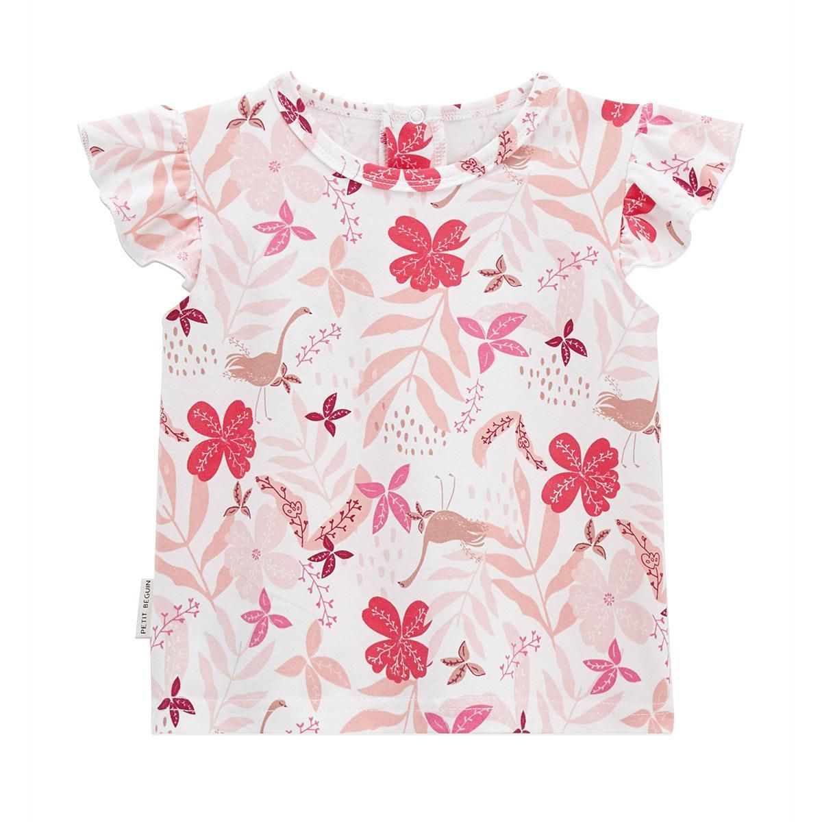 Petit Béguin Ensemble bébé t-shirt et short en gaze de coton Lipsi