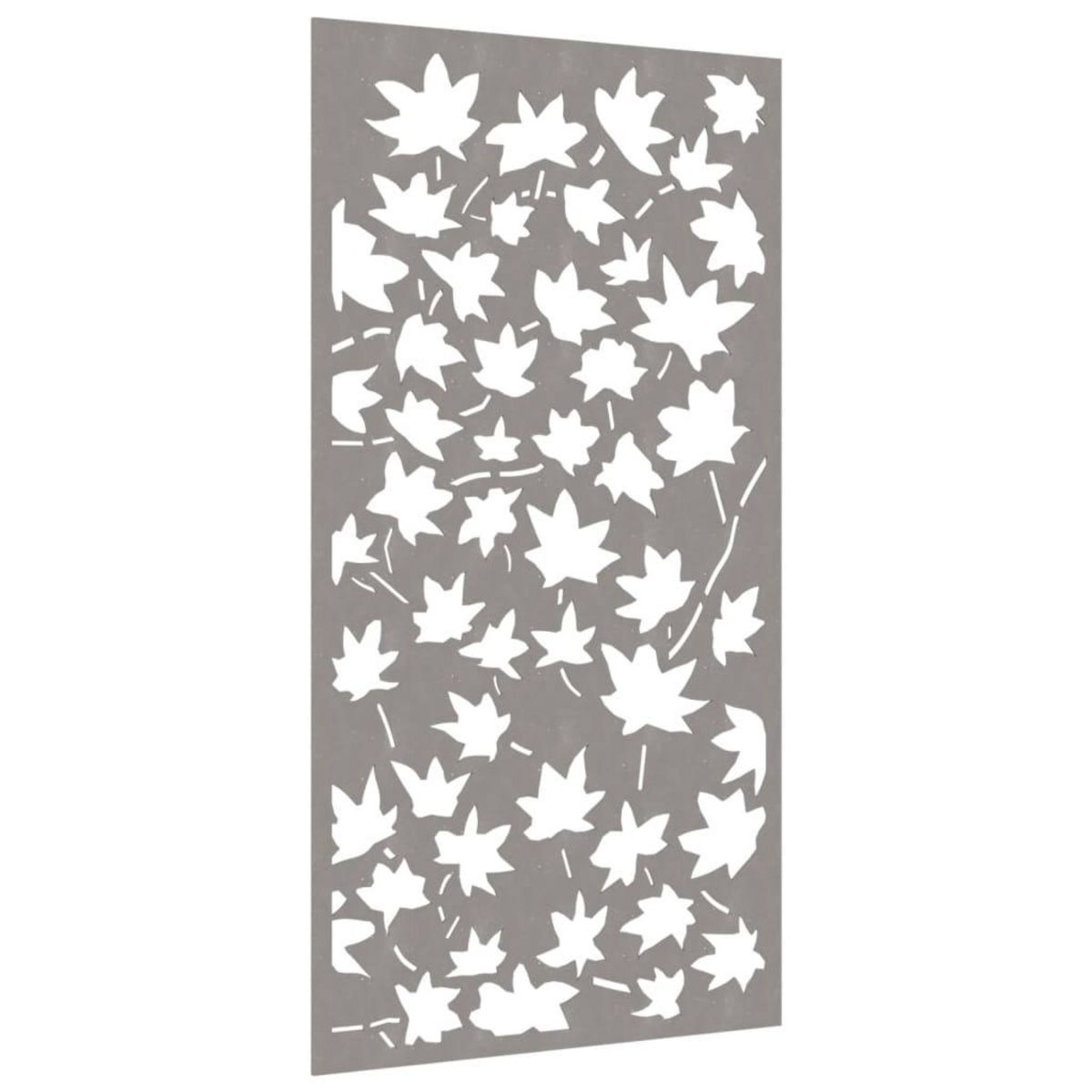 VIDAXL Decoration murale jardin 105x55 cm acier corten design feuille