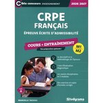 EPREUVE ECRITE DE FRANCAIS CRPE. EDITION 2026-2027, Taoussi Manuelle