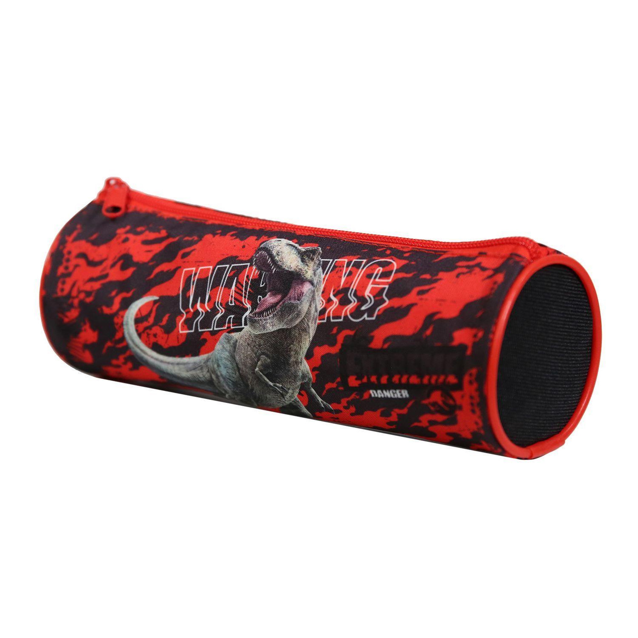 Voir la diapositive 2 : Bagtrotter BAGTROTTER Trousse scolaire ronde Jurassic World Dinosaure Noir