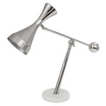 Paris Prix Lampe à Poser Design  Adiba  65cm Argent