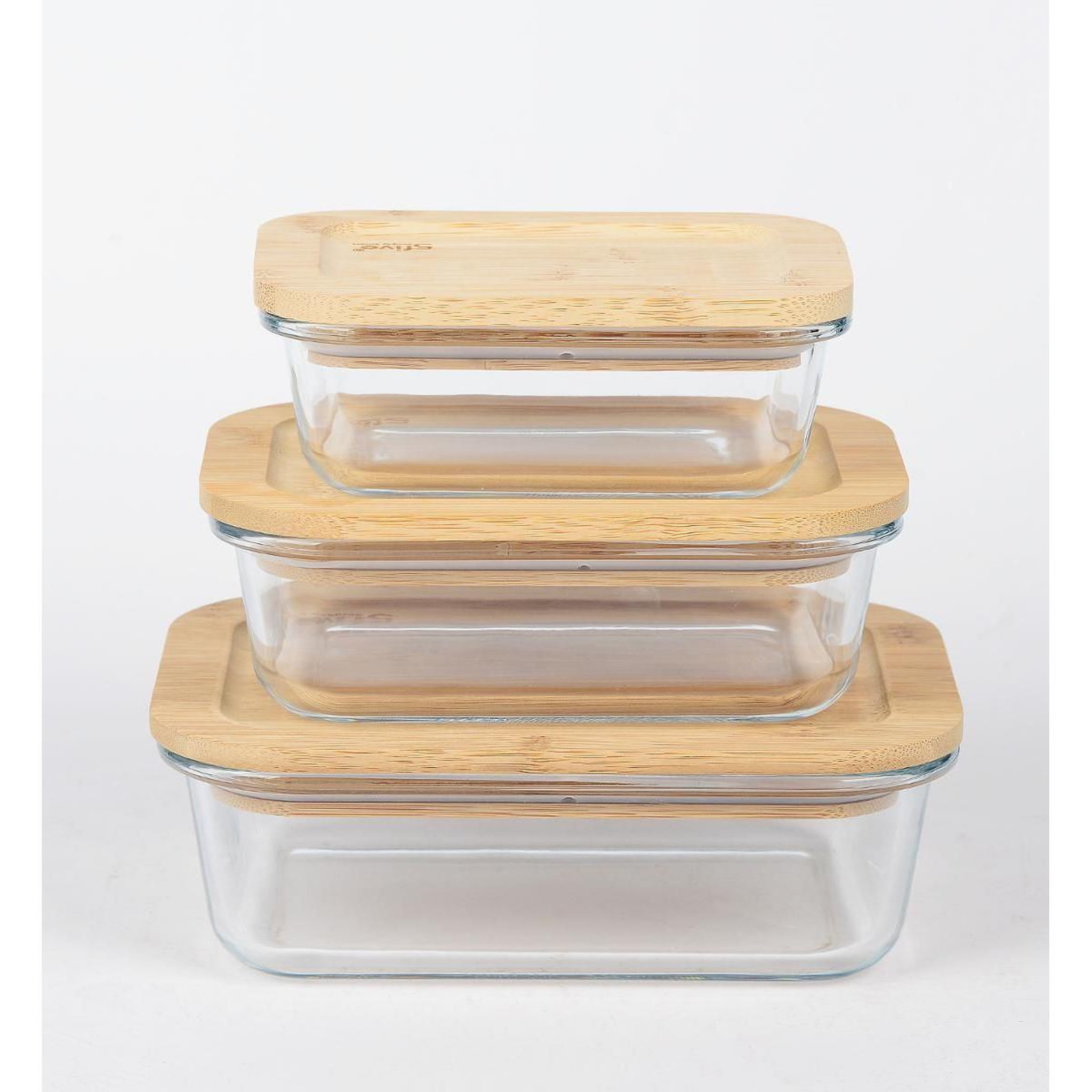 Voir la diapositive 3 : FIVE Bocal en verre  bambou  0,38l transparent